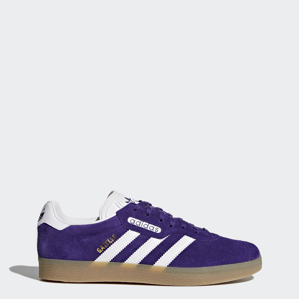 Adidas Gazelle Super - Originals γυναικεια - Ασπρα/Χρυσο Χρωμα Μεταλλικός,Μέγεθος: EU 36 – 54 2/3 (8